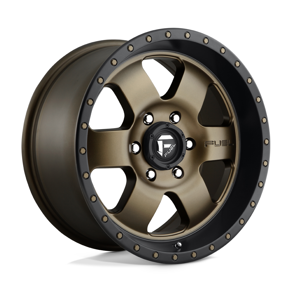 Fuel Offroad D617 PODIUM Matte Bronze Black Bead Ring 18x9 +20 6x139.7mm 108mm - WheelWiz