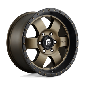 Fuel Offroad D617 PODIUM Matte Bronze Black Bead Ring 18x9 +20 6x139.7mm 108mm - WheelWiz