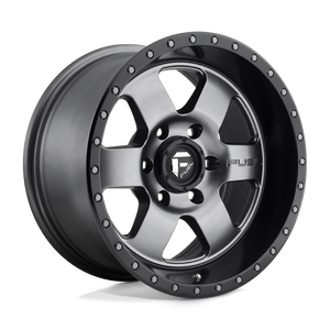 Fuel Offroad D619 PODIUM Matte Gun Metal Black Bead Ring 20x9 +19 6x139.7mm 106.1mm - WheelWiz