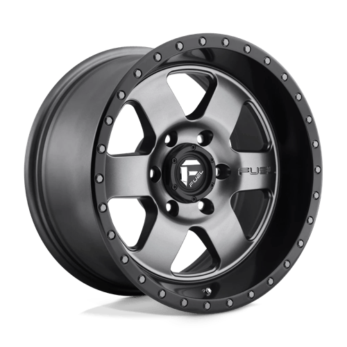 Fuel Offroad D619 PODIUM Matte Gun Metal Black Bead Ring 17x9 -12 6x135mm 87.1mm - WheelWiz