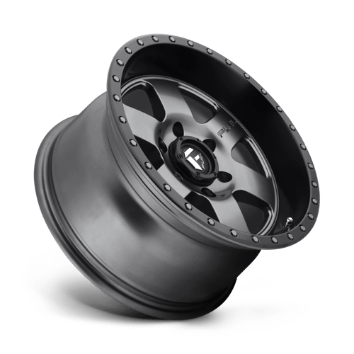 Fuel Offroad D619 PODIUM Matte Gunmetal Black Bead Ring 18x9 +1 8x165.1mm 125.1mm - Wheelwiz