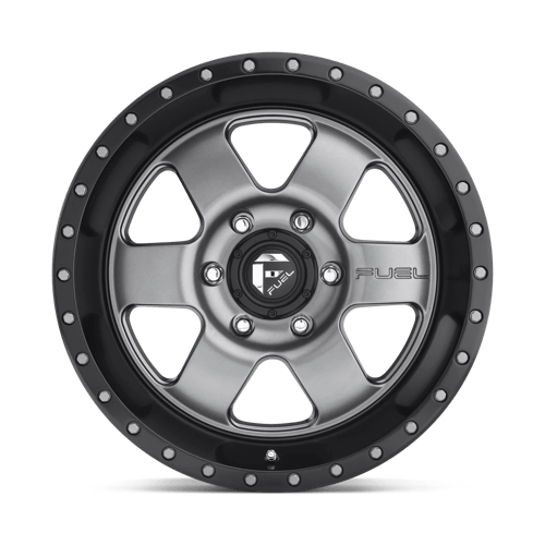 Fuel Offroad D619 PODIUM Matte Gun Metal Black Bead Ring 20x9 +20 6x139.7mm 108mm - WheelWiz