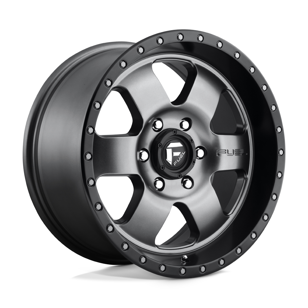 Fuel Offroad D619 PODIUM Matte Gun Metal Black Bead Ring 18x9 +20 6x139.7mm 108mm - WheelWiz