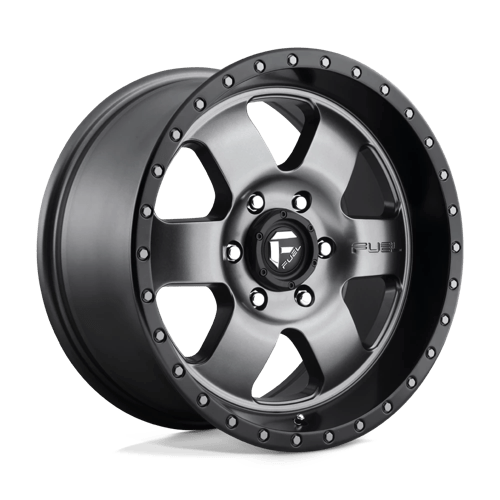 Fuel Offroad D619 PODIUM Matte Gunmetal Black Bead Ring 18x9 +20 6x135mm 87.1mm - Wheelwiz