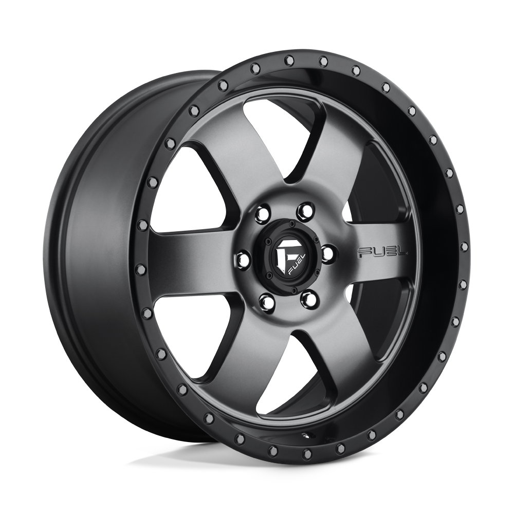 Fuel Offroad D619 PODIUM Matte Gun Metal Black Bead Ring 20x9 +20 6x139.7mm 108mm - WheelWiz