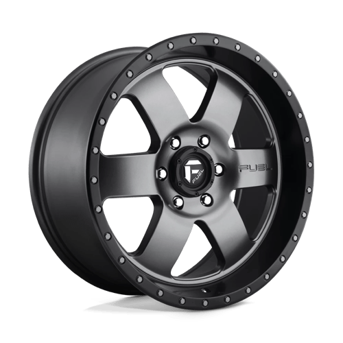 Fuel Offroad D619 PODIUM Matte Gun Metal Black Bead Ring 20x9 +20 6x139.7mm 108mm - WheelWiz