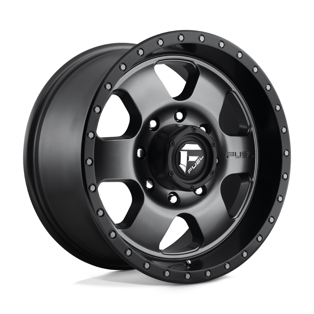 Fuel Offroad D619 PODIUM Matte Gun Metal Black Bead Ring 18x9 +20 8x170mm 125.1mm - WheelWiz