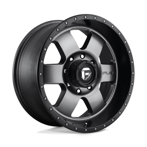 Fuel Offroad D619 PODIUM Matte Gunmetal Black Bead Ring 20x9 +1 8x165.1mm 125.1mm - Wheelwiz