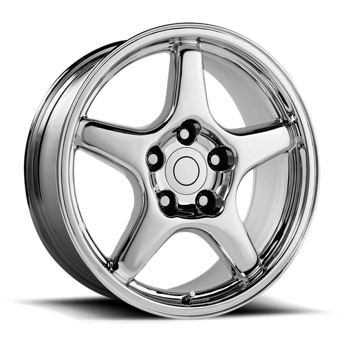 OE Creations PR103 Chrome 17x9.5 +38 5x120.65mm 70.7mm - WheelWiz