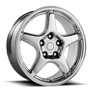 OE Creations PR103 Chrome 17x9.5 +38 5x120.65mm 70.7mm - WheelWiz