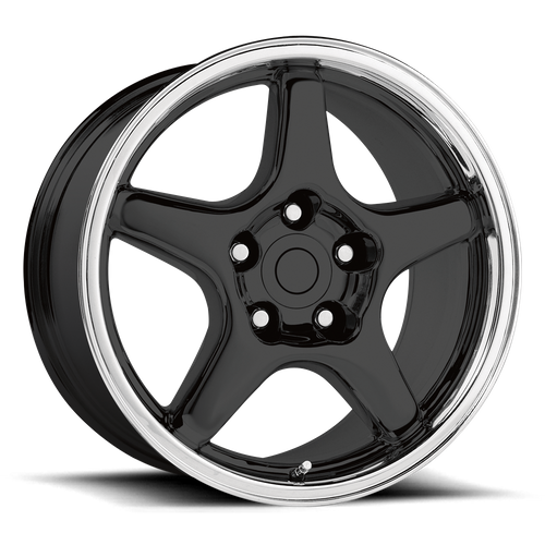OE Creations PR103 Gloss Black/machined Lip 17x9.5 +56 5x120.65mm 70.7mm - WheelWiz