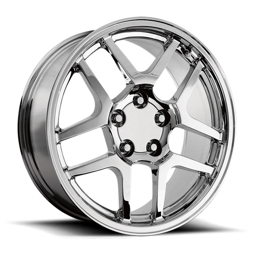 OE Creations PR105 Chrome 18x15 +58 5x120.65mm 70.7mm - WheelWiz