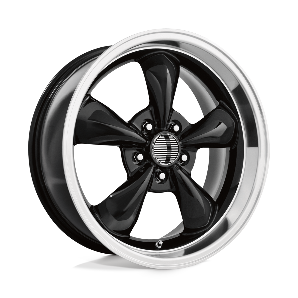 OE Creations PR106 Gloss Black/machined Lip 17x8 00 5x114.3mm 73.1mm - WheelWiz