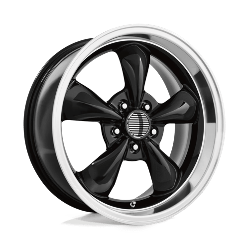 OE Creations PR106 Gloss Black/machined Lip 17x8 00 5x114.3mm 73.1mm - WheelWiz