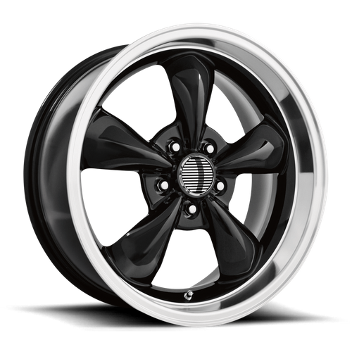 OE Creations PR106 Gloss Black W/ Machined Lip 18x10 +45 5x114.3mm 70.7mm