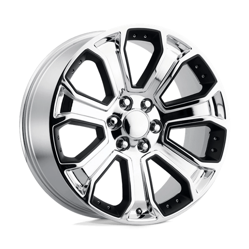 OE Creations PR113 Chrome W/ Matte Black Accents 22x9 +24 6x139.7mm 78.1mm - Wheelwiz