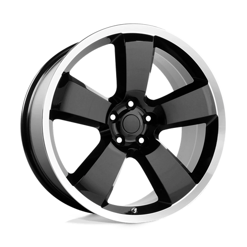 OE Creations PR119 Gloss Black W/ Machined Lip 22x9 +18 5x115mm 71.5mm - Wheelwiz
