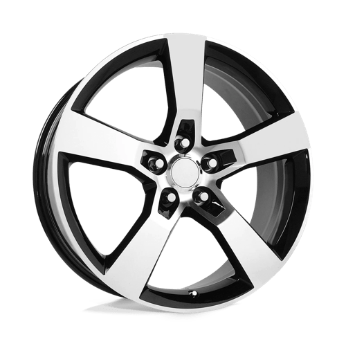 OE Creations PR125 Gloss Black Machined 20x8 +35 5x120mm 67.1mm - WheelWiz