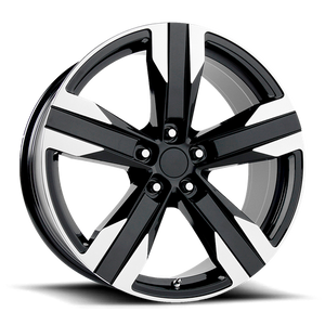 OE Creations PR135 Gloss Black Machined 20x9 +40 5x120mm 67.1mm - WheelWiz