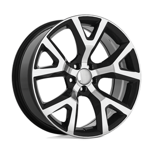 OE Creations PR159 Gloss Black With Machined Face 17x7.5 +31 5x110mm 65.1mm - WheelWiz