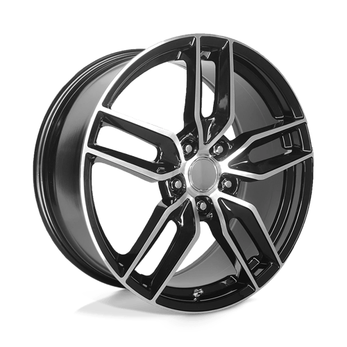 OE Creations PR160 Gloss Black W/ Machined Spokes 18x8.5 +56 5x120.65mm 70.3mm - Wheelwiz