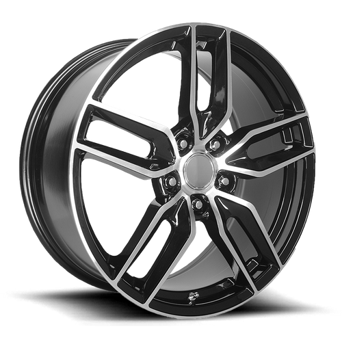 OE Creations PR160 Gloss Black W/ Machined Spokes 19x10 +56 5x120.65mm 70.3mm