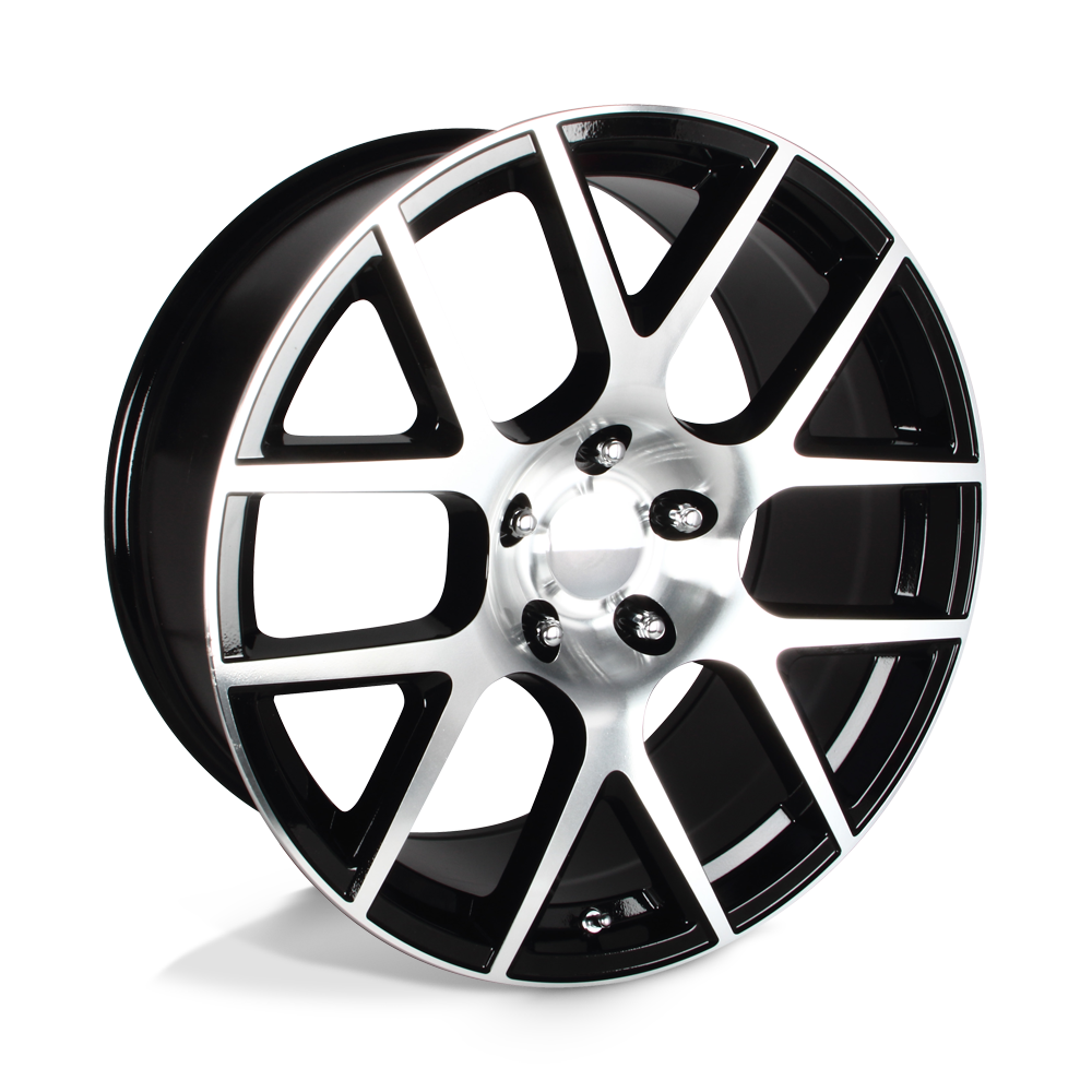 OE Creations PR163 Gloss Black Machined 20x9 +20 5x115mm 71.5mm - WheelWiz