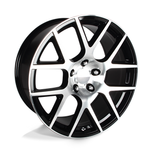 OE Creations PR163 Gloss Black Machined 20x9 +20 5x115mm 71.5mm - WheelWiz