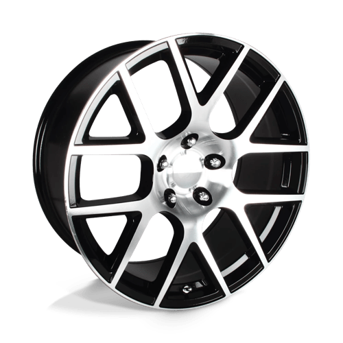 OE Creations PR163 Gloss Black Machined 20x9 +20 5x115mm 71.5mm - WheelWiz