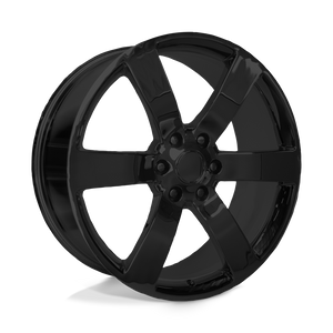 OE Creations PR165 Gloss Black 22x9 +44 6x127mm 78.1mm - WheelWiz