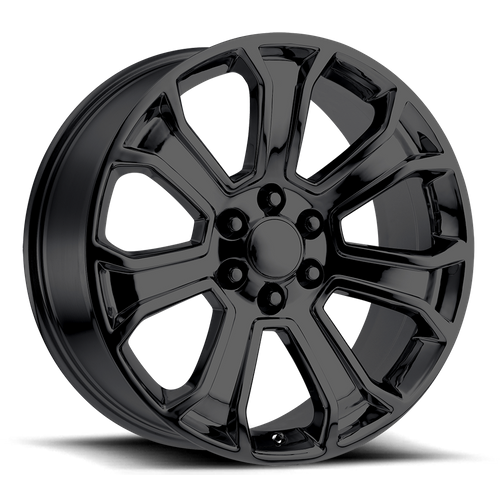 OE Creations PR166 Gloss Black 22x9 +24 6x139.7mm 78.1mm