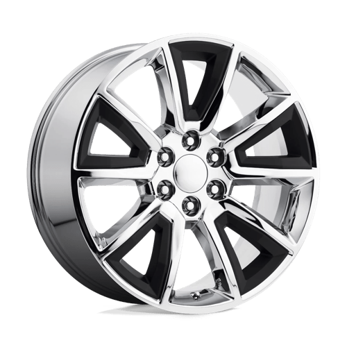 OE Creations PR168 Chrome W/ Mb Accents 22x9 +24 6x139.7mm 78.1mm - Wheelwiz