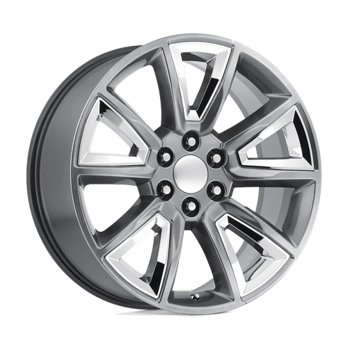 OE Creations PR168 Hyper Silver W/ Chr Accents 22x9 +24 6x139.7mm 78.1mm - Wheelwiz