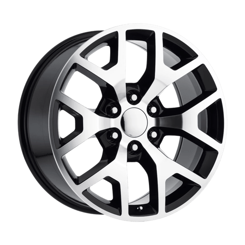 OE Creations PR169 Gloss Black W/ Machined Spokes 22x9 +28 6x139.7mm 78.1mm - Wheelwiz