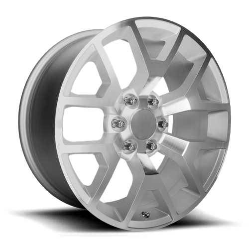 OE Creations PR169 Silver W/ Machined Spokes 20x9 +27 6x139.7mm 78.1mm