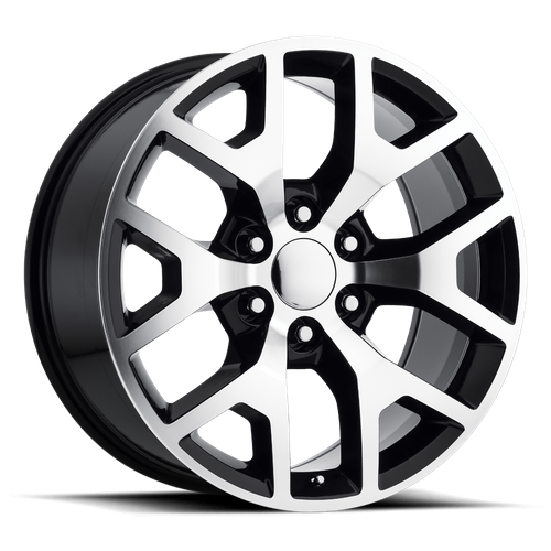 OE Creations PR169 Gloss Black W/ Machined Spokes 22x9 +28 6x139.7mm 78.1mm - Wheelwiz