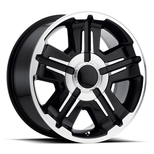 OE Creations PR173 Gloss Black Machined 18x8 +30 6x139.7mm 78.1mm - WheelWiz