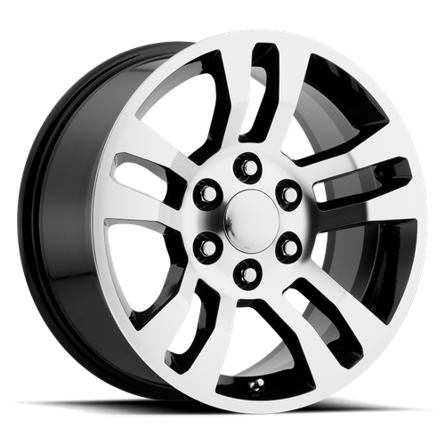 OE Creations PR175 Gloss Black Machined 18x8 +24 6x139.7mm 78.1mm - WheelWiz