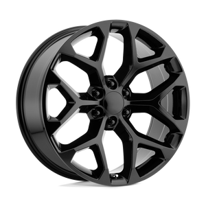 OE Creations PR176 Gloss Black 24x10 +31 6x139.7mm 78.1mm - WheelWiz