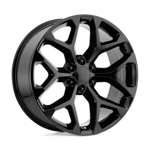 OE Creations PR176 Gloss Black 24x10 +31 6x139.7mm 78.1mm - WheelWiz