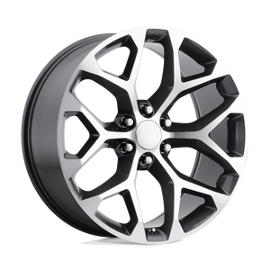 OE Creations PR176 Gunmetal Machined 24x10 +31 6x139.7mm 78.1mm - WheelWiz