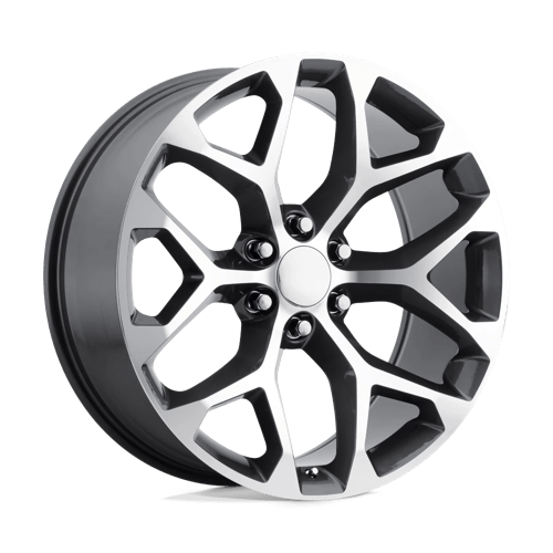 OE Creations PR176 Gunmetal Machined 24x10 +31 6x139.7mm 78.1mm - WheelWiz