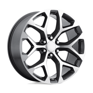 OE Creations PR176 Gunmetal Machined 24x10 +31 6x139.7mm 78.1mm - WheelWiz