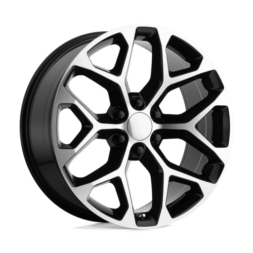 OE Creations PR176 Gloss Black Machined 24x10 +31 6x139.7mm 78.1mm - WheelWiz