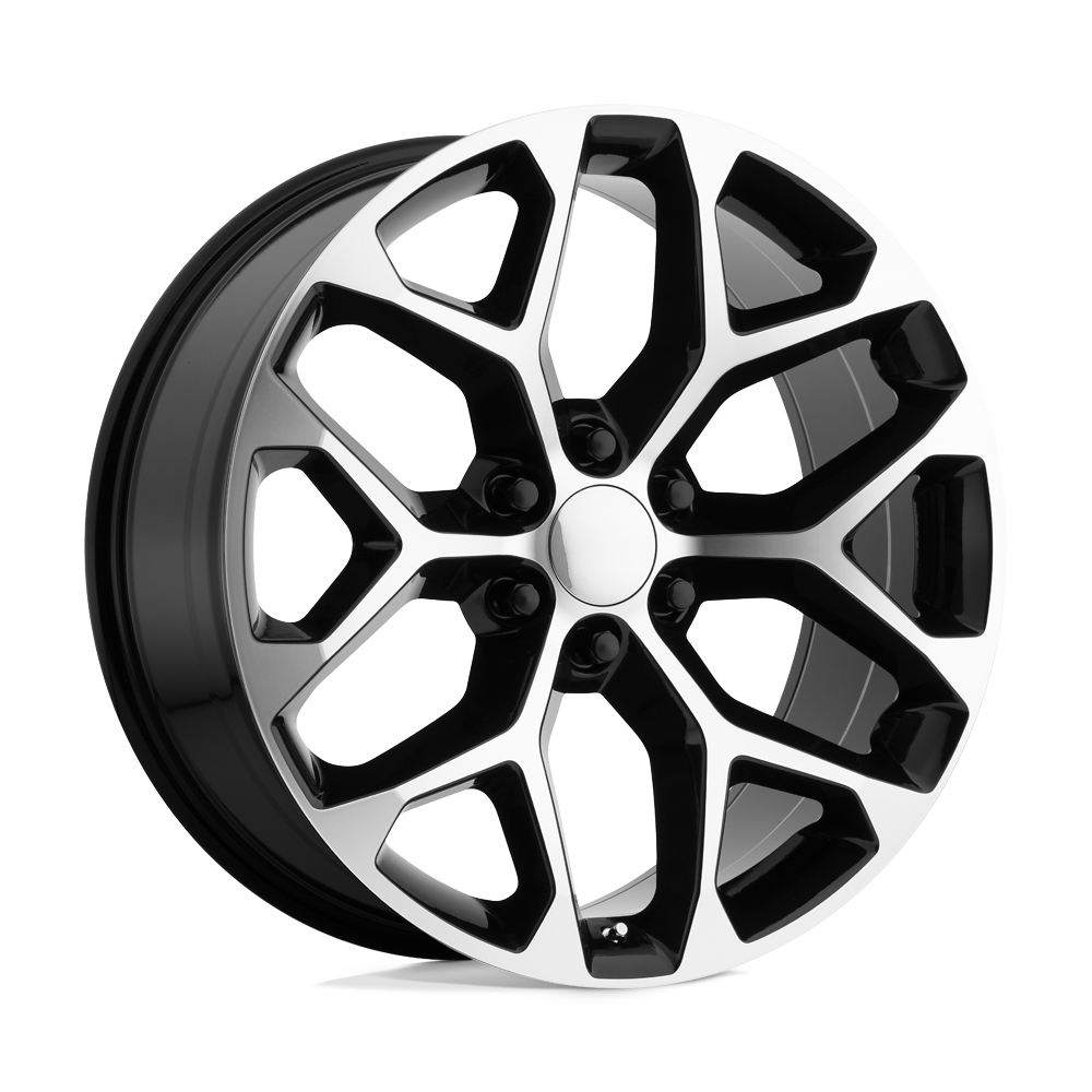 OE Creations PR176 Gloss Black Machined 24x10 +31 6x139.7mm 78.1mm - WheelWiz
