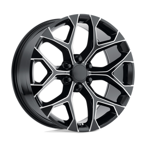 OE Creations PR176 Gloss Black Milled 24x10 +31 6x139.7mm 78.1mm - WheelWiz