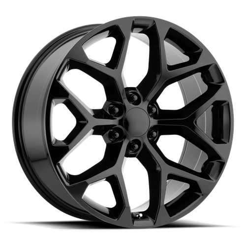 OE Creations PR176 Gloss Black 26x10 +24 6x139.7mm 78.1mm