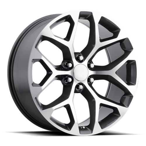 OE Creations PR176 Gunmetal Machined 22x9 +24 6x139.7mm 78.1mm - Wheelwiz