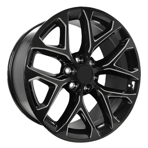 OE Creations PR177 Gloss Black Milled 24x10 +24 6x139.7mm 78.1mm