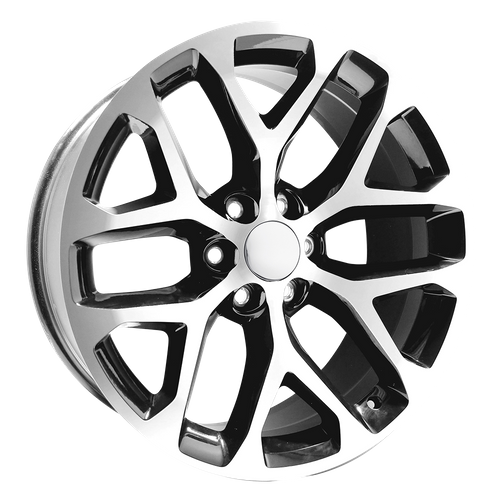 OE Creations PR177 Gloss Black Machined Face 26x10 +24 6x139.7mm 78.1mm